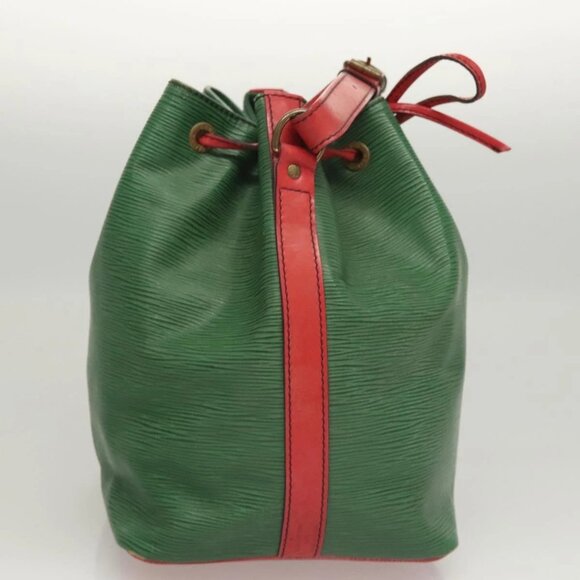 LOUIS VUITTON Epi Petit Noe Shoulder Bag Bicolor Green Red - Picture 4 of 16